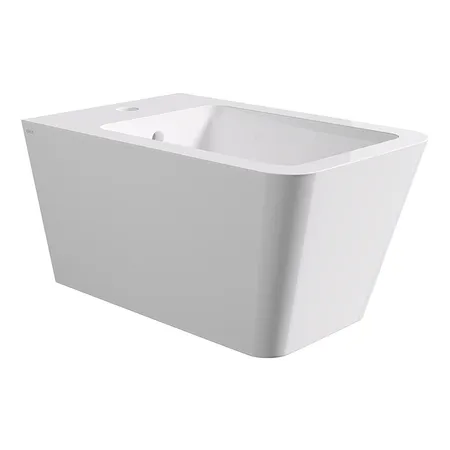 Alice Hide Square Биде подвесное, цвет: белый глянцевый