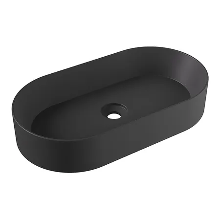 Alice Spy Oval Раковина, накладная, без отв, цвет: чёрный матовый