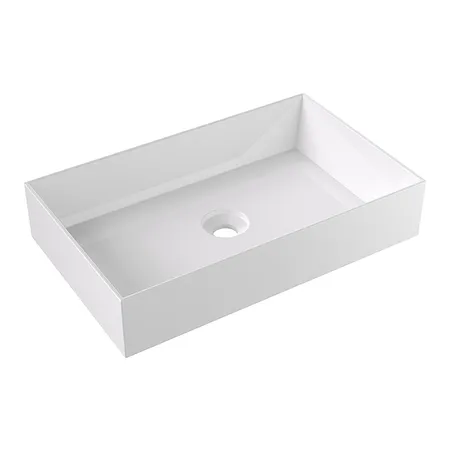 Alice Spy Rectangular Раковина, накладная, без отв, цвет: белый глянцевый
