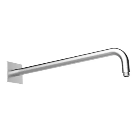 Almar 316 Stainless Steel Кронштейн для верхнего душа, настенный, с квадратным отражателем, цвет: нержавеющая сталь брашированная AISI 316