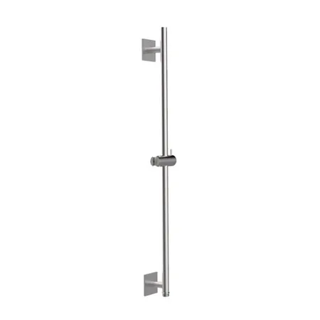 Almar 316 Stainless Steel Штанга душевая настенная, с держателем для ручного душа и встроенным выводом, цвет: нержавеющая сталь брашированная AISI 316