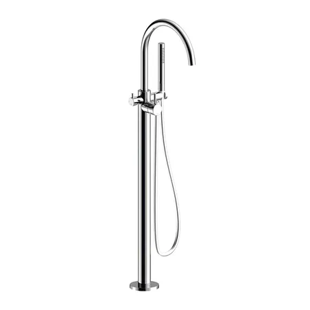 Almar Freestanding Смесителя на ванну, напольный, цвет: оружейный металл брашированный PVD