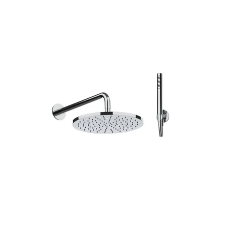 Almar KIT 300 round Комплект: Держатель верхнего душа + верхний душ (латунь) + ручной душ (латунь) + шланг + вывод с держателем, цвет: хром