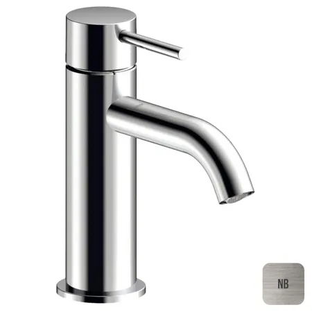 Almar Mixers Смеситель для раковины, 1 отв, без донного клапана, цвет: никель брашированный