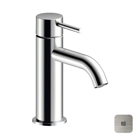Almar Mixers Смеситель для раковины, 1 отв, без донного клапана, цвет: никель брашированный