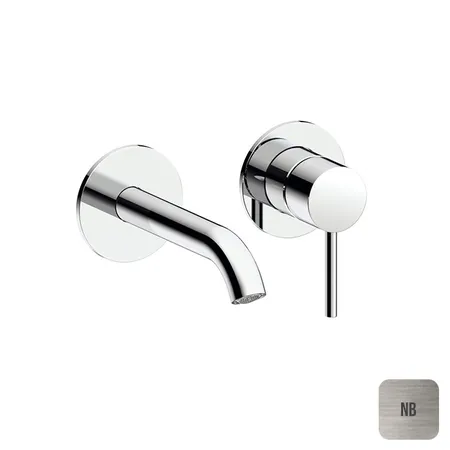 Almar Round Смеситель для раковины, настенный, цвет: Nickel Brushed