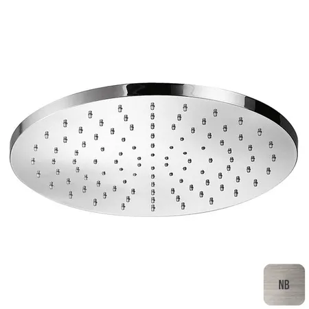 Almar Round Верхний душ круглый, латунь, цвет: Nichel Brushed