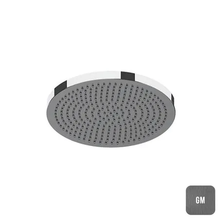 Almar Velvet Верхний душ, настенный, Velvet Rain, цвет: Gun Metal Brushed PVD