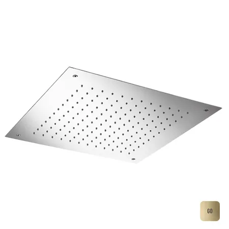 Almar Temptation Square Верхний душ, потолочный, встраиваемый, 1 режим, цвет: Gold Polished PVD