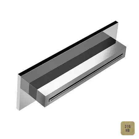 Almar Waterfalls Излив для ванны, настенный, "водопад", цвет: High Brass Brushed PVD