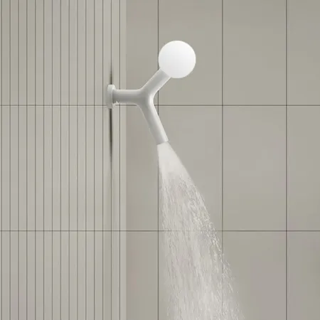 Antonio Lupi Apollo Верхний душ, с LED подсветкой, настенный монтаж, цвет: белый матовый