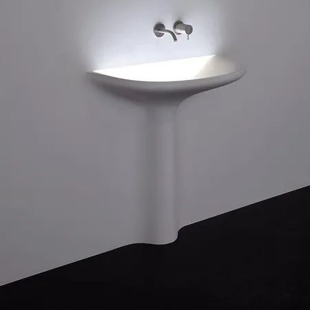 Antonio Lupi Calice Раковина, без отв, с LED подсветкой, цвет: белый
