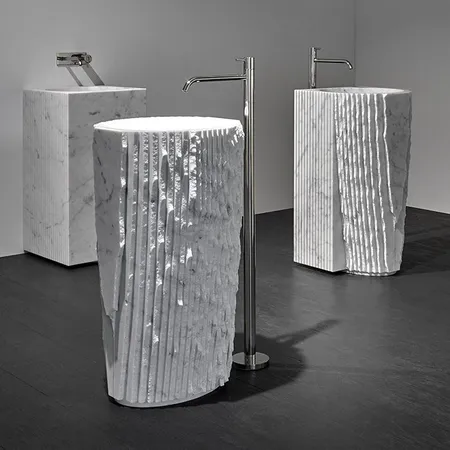 Antonio Lupi Controverso Раковина, без отв, напольная, цвет: Marmo Carrara