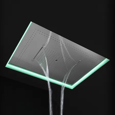 Antonio Lupi Душевая система Meteo XXL, с подсветкой LED, цвет: полированная сталь