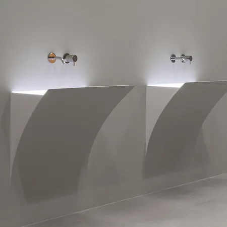 Antonio Lupi Strappoxl Раковина, без отв, с LED подсветкой, цвет: белый
