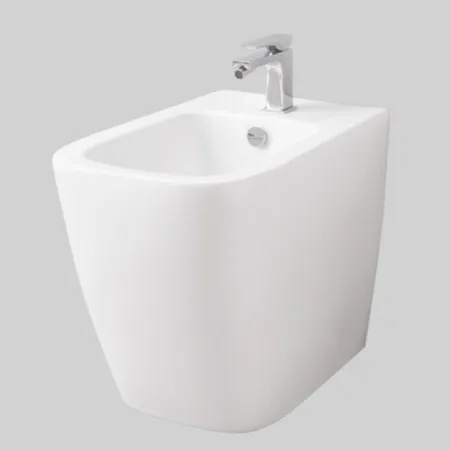 Artceram A16 Биде напольное, 1 отверстие, saniglaze, цвет: белый глянцевый