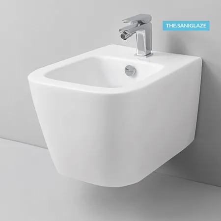 Artceram A16 Биде подвесное, 1 отв, saniglaze, с креплениями, цвет: белый