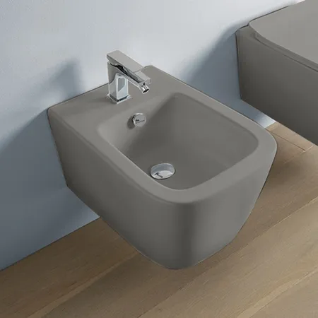 Artceram A16 Биде подвесное, 1 отв под смеситель, цвет: grigio oliva