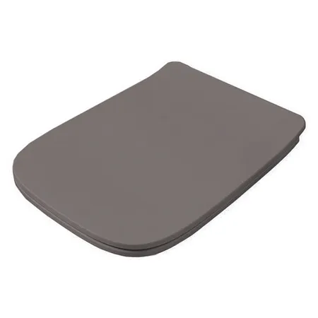 Artceram A16 Крышка с сиденьем Slim для унитаза, механизм soft-close, цвет: gravel/хром