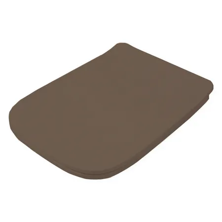 Artceram A16 Сиденье для унитаза с микролифтом, цвет: Brown tortora/хром