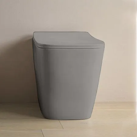 Artceram A16 Унитаз напольный, безободковый, слив универсальный, с крепежом, цвет: grigio oliva