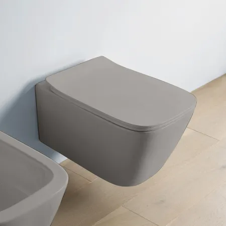 Artceram A16 Унитаз подвесной, безободковый, с крепежом, цвет: grigio oliva