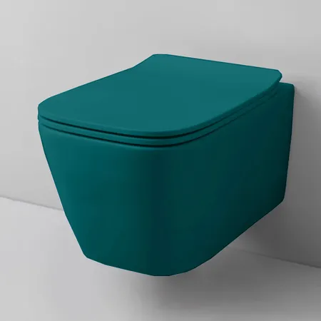 Artceram A16 Унитаз подвесной, безободковый, с крепежом, цвет Verde foresta