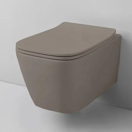 Artceram A16 Унитаз подвесной, безободковый, в комплекте с крепежом, цвет: Brown tortora