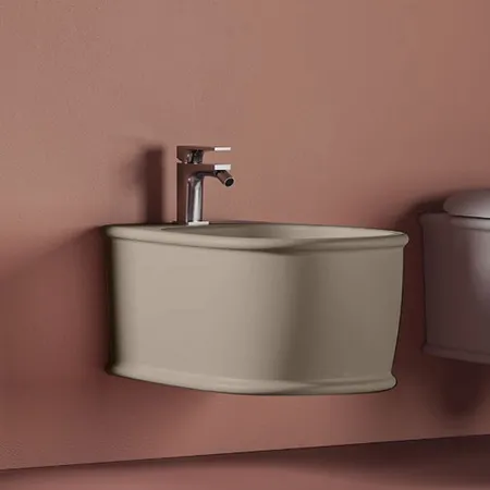 Artceram Atelier Биде подвесное, с 1 отв под смеситель, цвет: matera