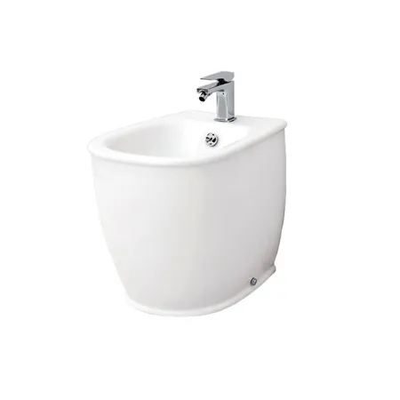 Artceram Azuley Биде напольное приставное, 1 отв, c креплением, цвет: белый