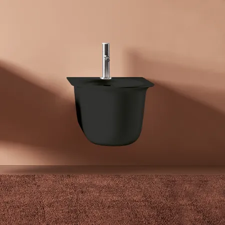 Artceram Chic Биде подвесное, с 1 отв, цвет: черный матовый