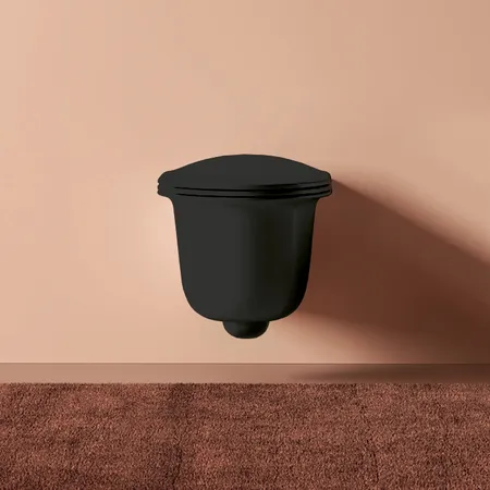 Artceram Chic Унитаз подвесной, безободковый, с крепеж, цвет: черный матовый