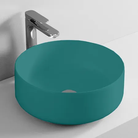 ArtCeram Cognac Раковина, без отв, накладная, без слив-перелива, цвет: Green foresta