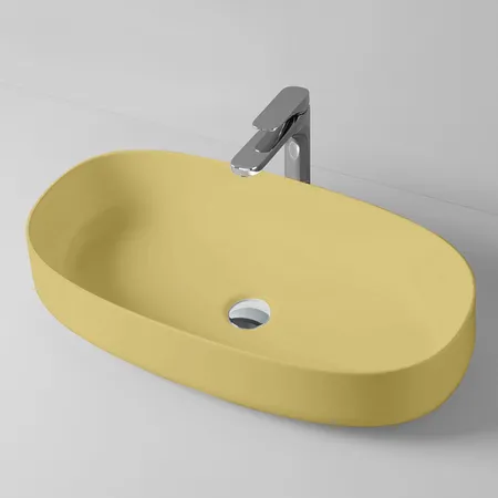 Artceram Cognac Раковина, накладная, без отв, без перелива, цвет: giallo zinco