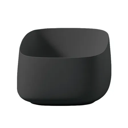 Artceram Cognac Раковина накладная Quadro, saniglaze, цвет: черный матовый
