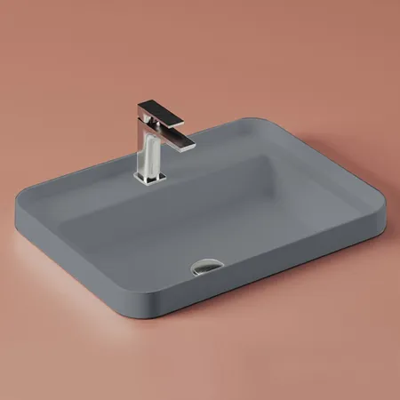 Artceram Fuori Scala Раковина, встраиваемая, с 1 отв, без перелива, цвет: denim