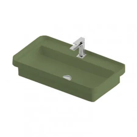 Artceram Fuori Scala Раковина встраиваемая, 1 отверстие, цвет: verde salvia