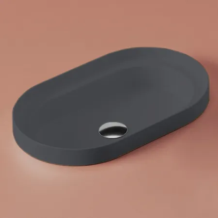 Artceram Fuori Scala Раковина, без отв, без перелива, цвет: blu denim