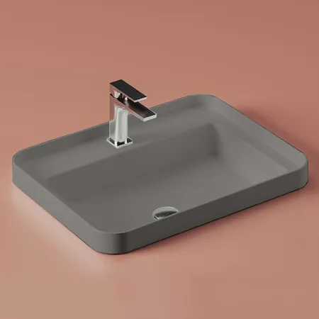 Artceram Fuori Scala Раковина, встраиваемая, с 1 отв.под смеситель,без перелива, цвет: grigio oliva