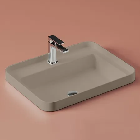 Artceram Fuori Scala Раковина, встраиваемая, с 1 отв.под смеситель,без перелива, цвет: matera