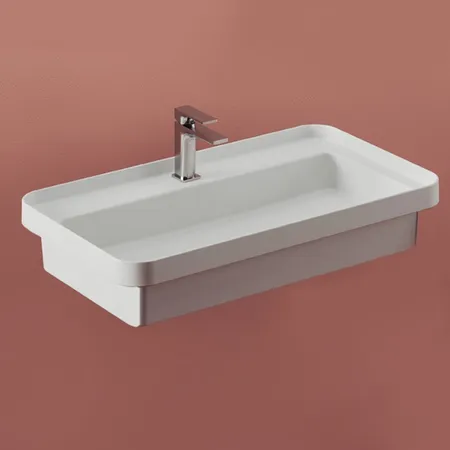 Artceram Fuori Scala Раковина, с 1 отв, встраиваемая, без перелива, цвет: белый