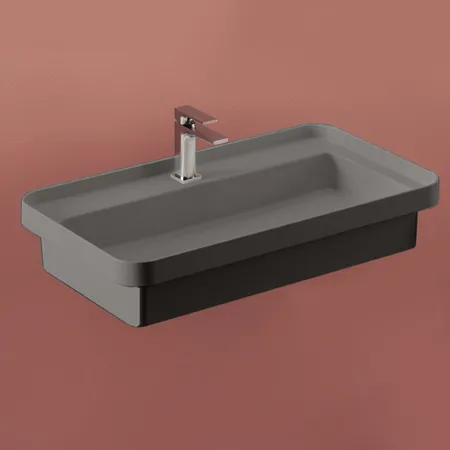 Artceram Fuori Scala Раковина, без отв, встраиваемая, без перелива, цвет: grigio oliva