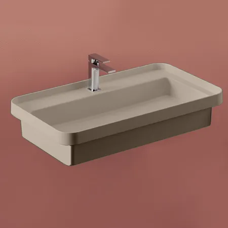 Artceram Fuori Scala Раковина, с 1 отв, встраиваемая, без перелива, цвет: matera