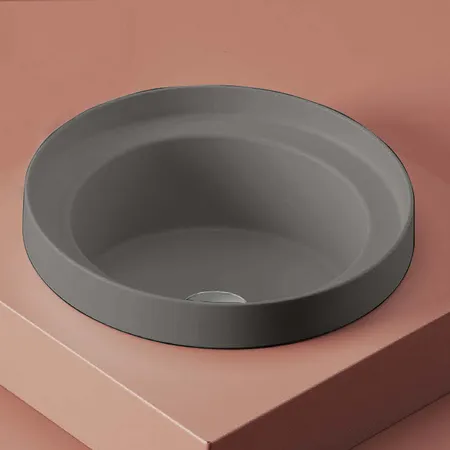 Artceram Fuori Scala Раковина, без отв, встраиваемая, без перелива, цвет: grigio oliva