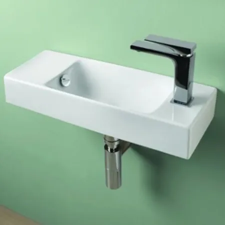 Artceram LAVAMANI BRICK Раковина, 1 отв, со слив-переливом, цвет: белый