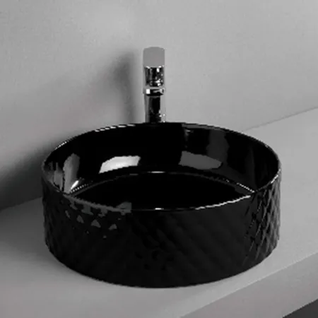 Artceram Rombo Раковина, без отв, без слив-перелива, цвет: черный глянцевый