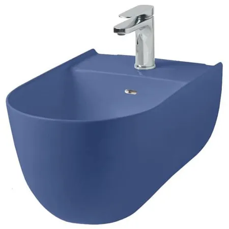 Artceram THE ONE Биде подвесное, с креплениями, с 1 отв под смеситель. цвет: blu zaffiro