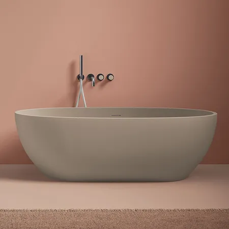 Artceram Ванна Hoop отдельностоящая, цвет: tortora