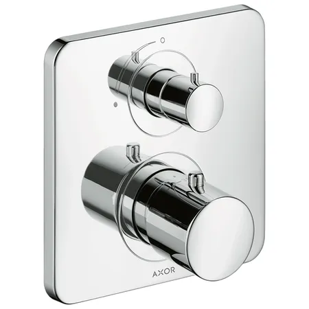 Axor Citterio M Встраиваемый термостат для душа, с запорным вентелем, на 1 поток, внешняя часть, цвет: хром