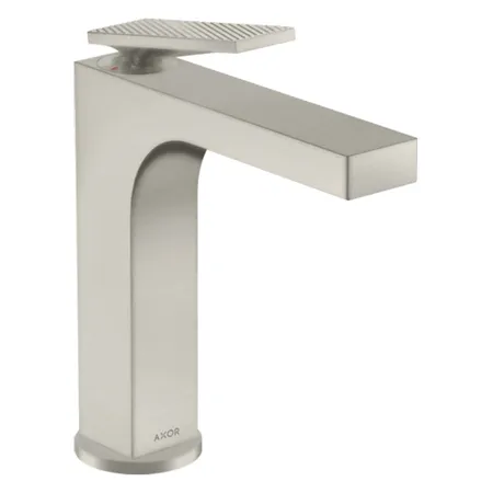 Axor Citterio Смеситель для раковины 160, на 1 отв, излив h:, с текстурой, цвет: сталь